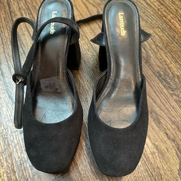 Larroude Ari Ankle Strap Platform Heels - Picture 3 of 8